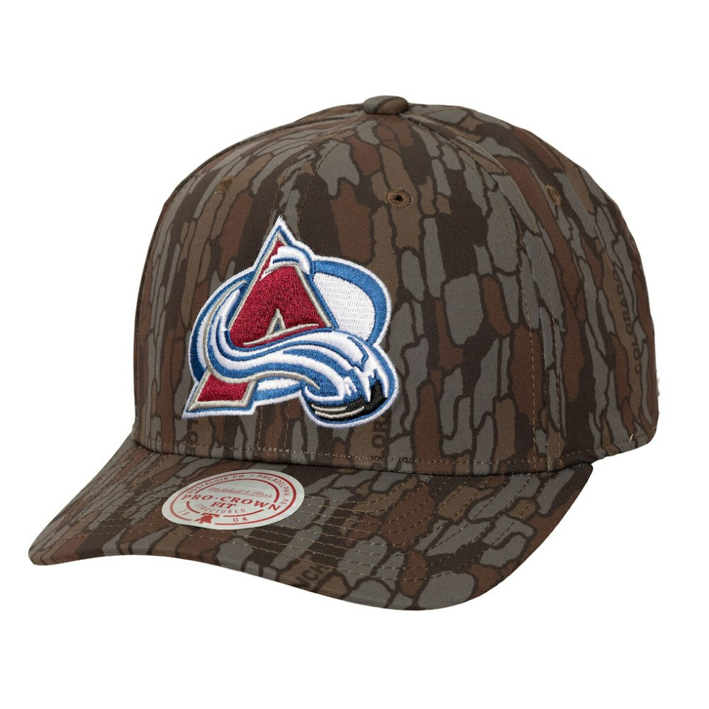 NHL Colorado Avalanche Mitchell & Ness Hidden Camo Pro Crown Adjustable Hat - Camo