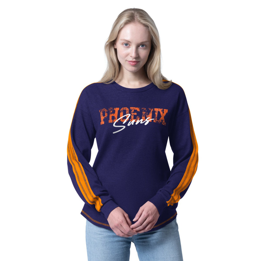 Phoenix Suns G-III 4Her by Carl Banks Women's Advantage Tri-Blend Long Sleeve T-Shirt Purple
