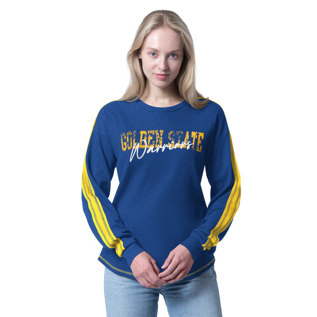 Golden State Warriors G-III 4Her by Carl Banks Women's Advantage Tri-Blend Long Sleeve T-Shirt Royal