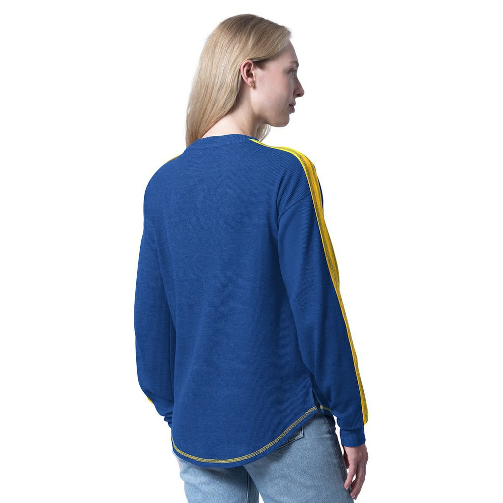 Golden State Warriors G-III 4Her by Carl Banks Women's Advantage Tri-Blend Long Sleeve T-Shirt Royal
