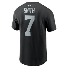 Geno Smith Las Vegas Raiders Name & Number T-Shirt Black