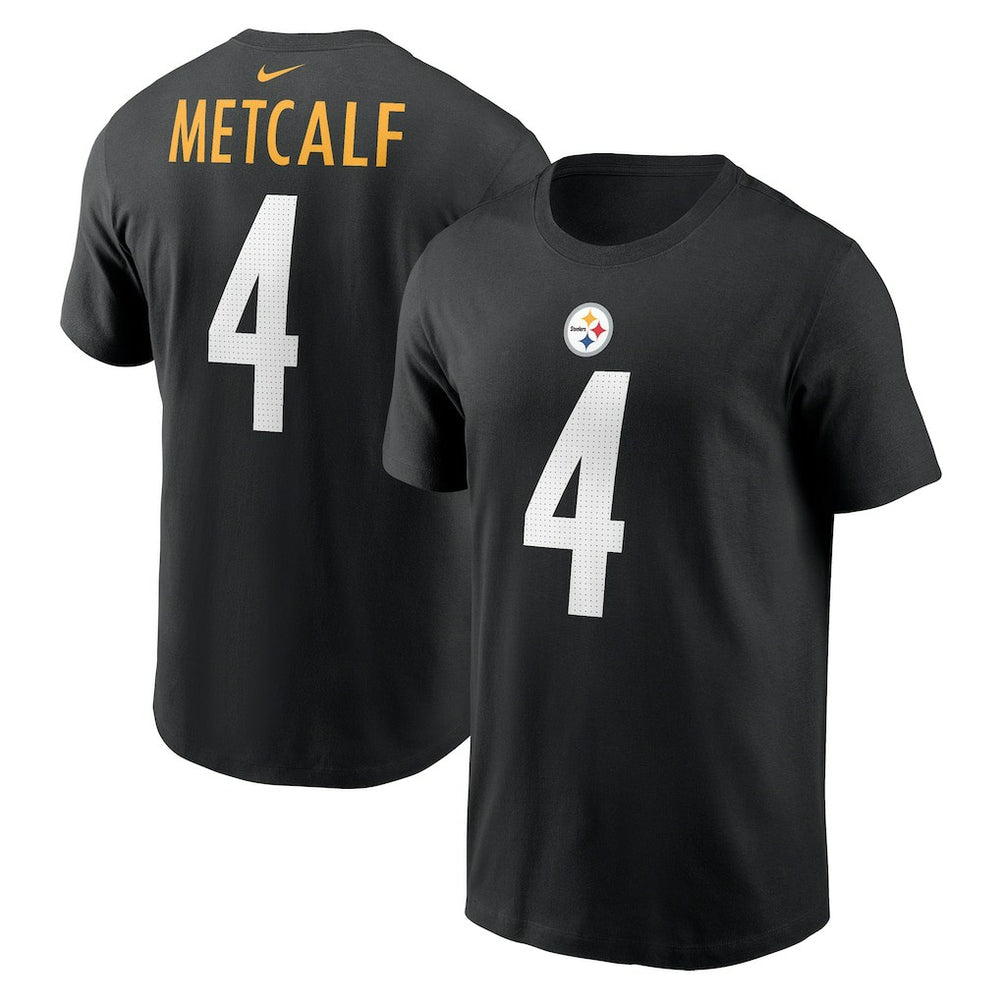 DK Metcalf Pittsburgh Steelers Name & Number T-Shirt Black