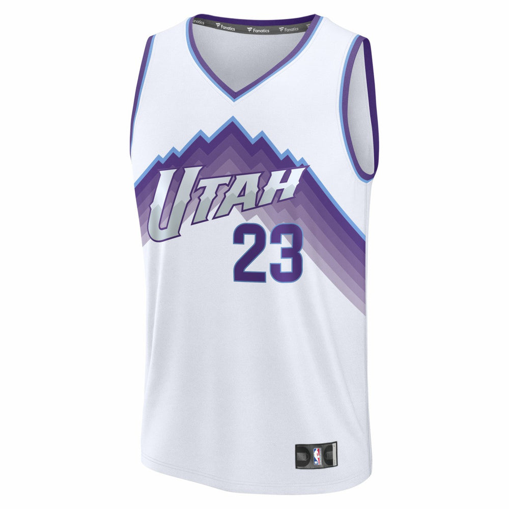 Lauri Markkanen Utah Jazz Fast Break Replica Jersey Association Edition White