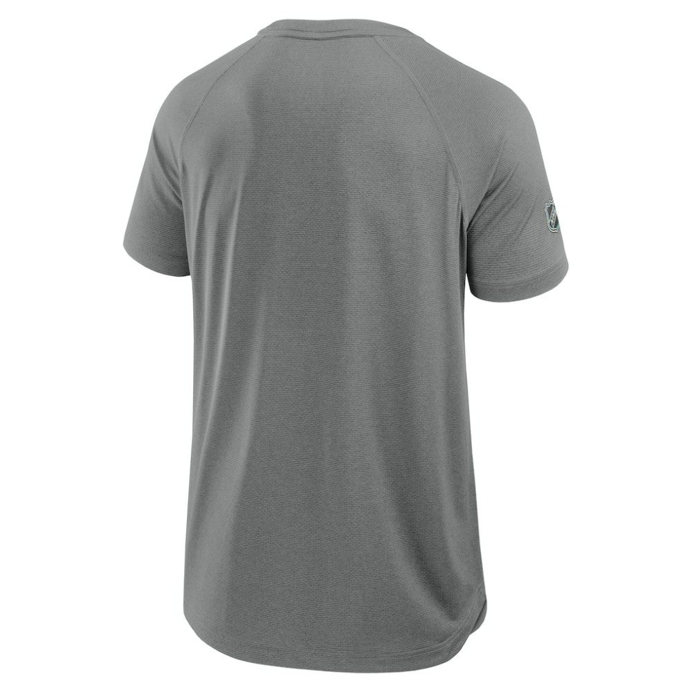 NHL Edmonton Oilers Fanatics 2025 Stanley Cup Playoffs Authentic Pro Rink Performance T-Shirt - Heather Gray