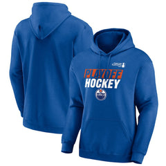 NHL Edmonton Oilers Fanatics 2025 Stanley Cup Playoffs Breakout Fleece Pullover Hoodie - Royal