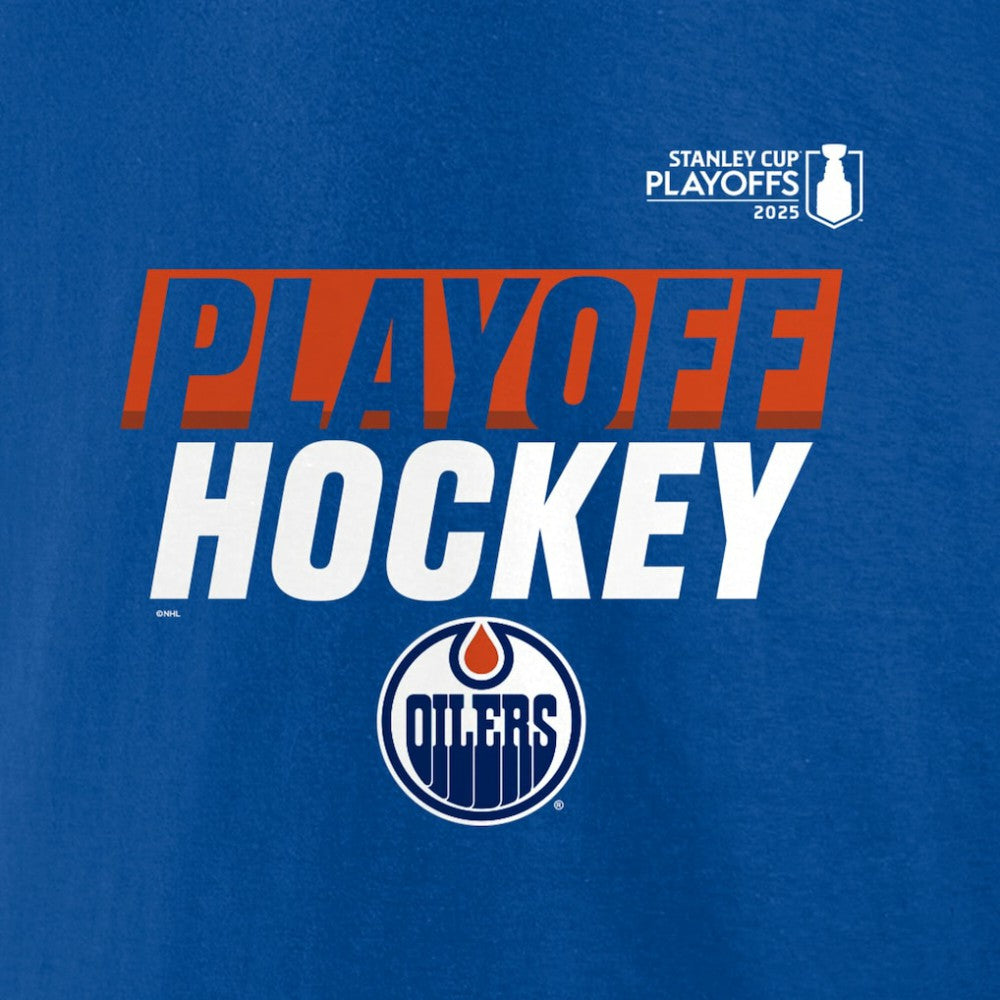NHL Edmonton Oilers Fanatics 2025 Stanley Cup Playoffs Breakout Fleece Pullover Hoodie - Royal