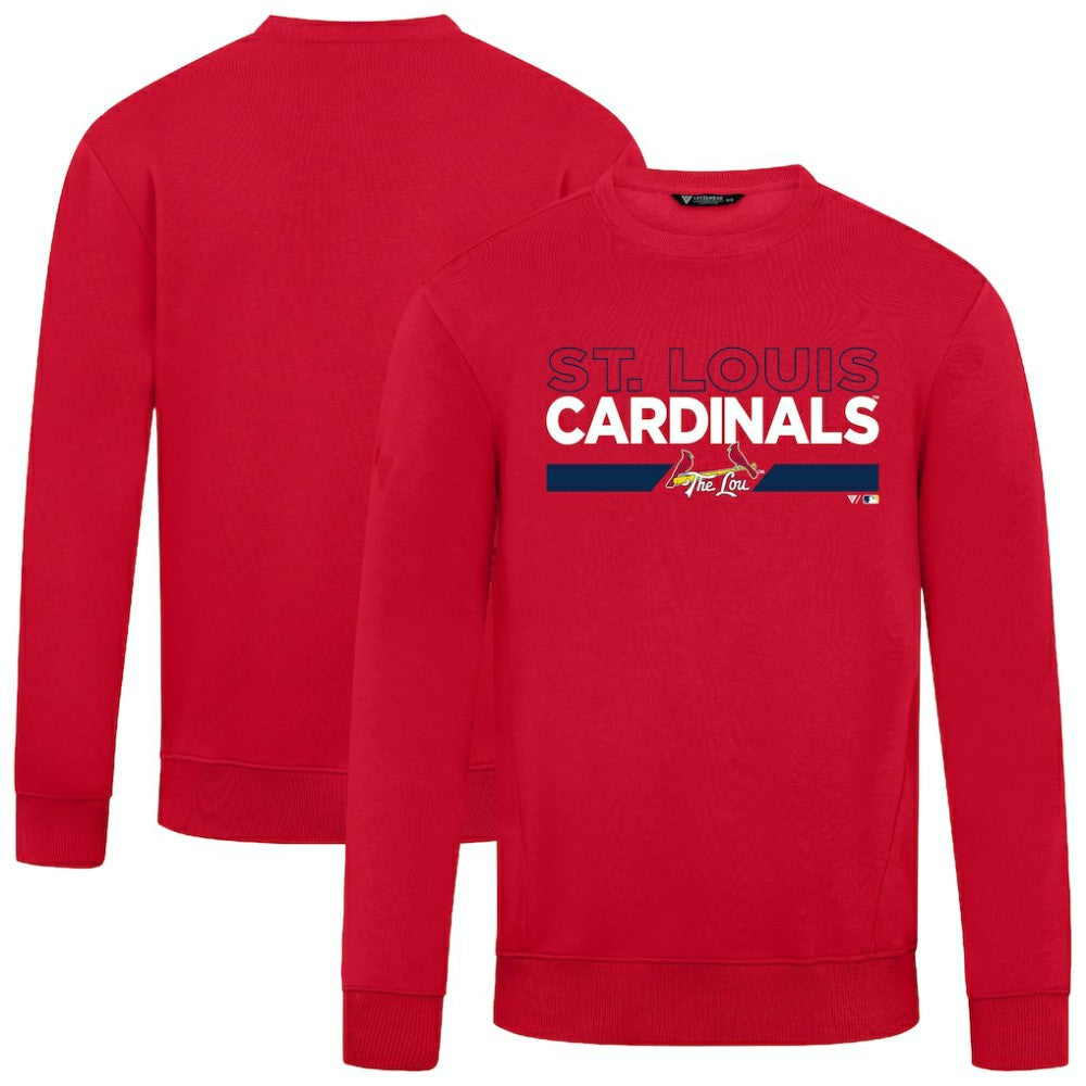 St. Louis Cardinals Levelwear City Connect Zane No Hitter Pullover Sweatshirt - Red Pullover