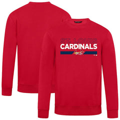 St. Louis Cardinals Levelwear City Connect Zane No Hitter Pullover Sweatshirt - Red Pullover