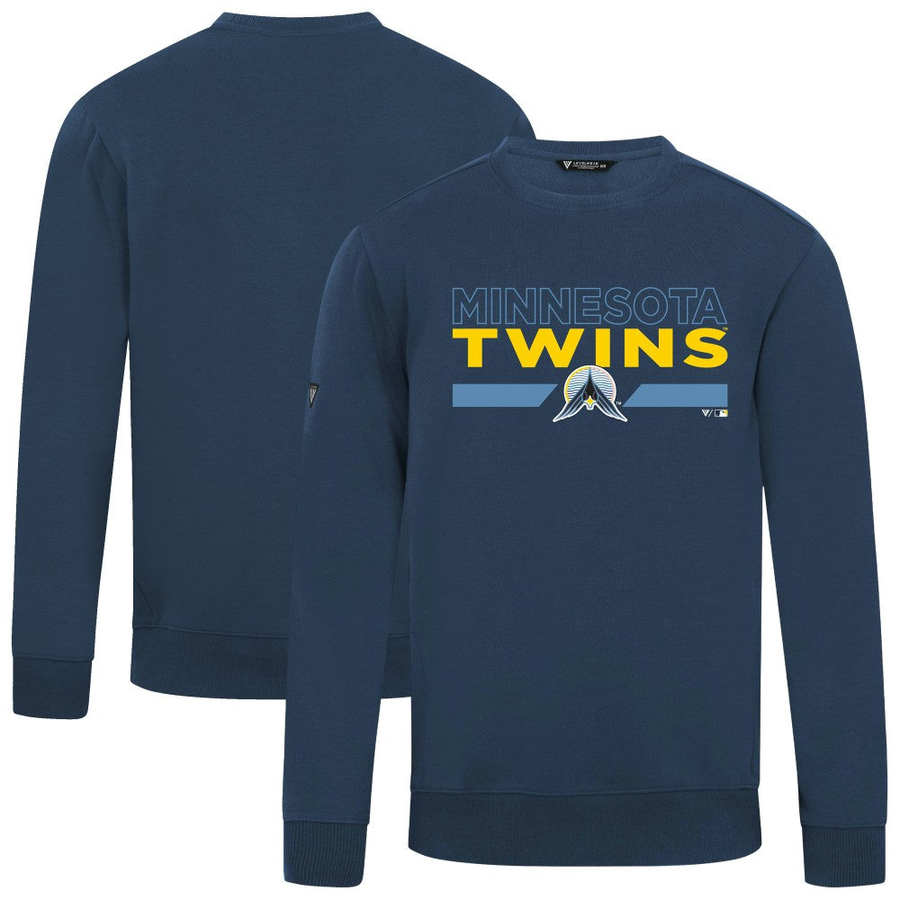 Minnesota Twins Levelwear City Connect Zane No Hitter Pullover Sweatshirt - Navy Pullover