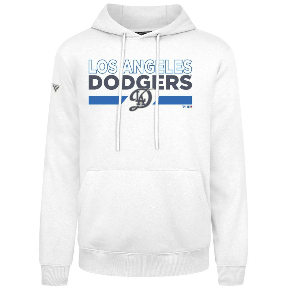 Los Angeles Dodgers Levelwear City Connect Podium No Hitter Pullover Hoodie - White Hoodies