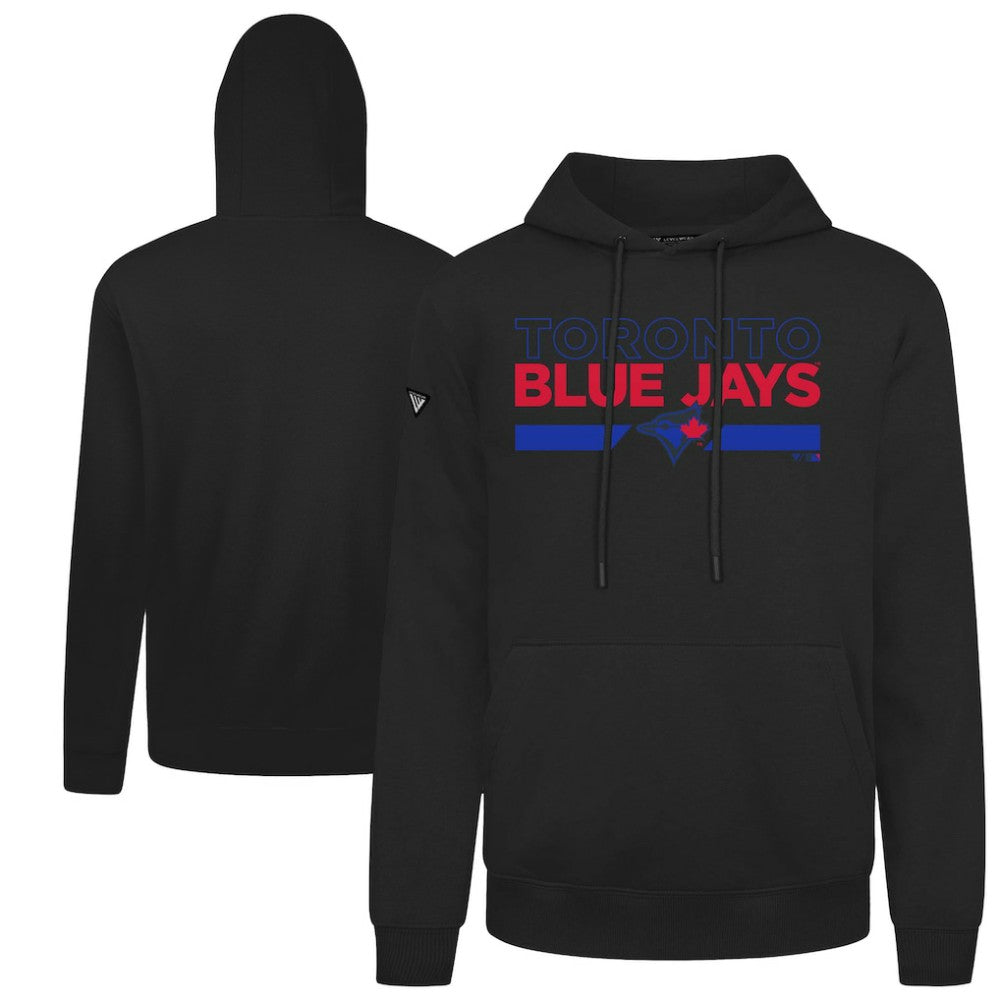 Toronto Blue Jays Levelwear City Connect Podium No Hitter Pullover Hoodie - Black Hoodies