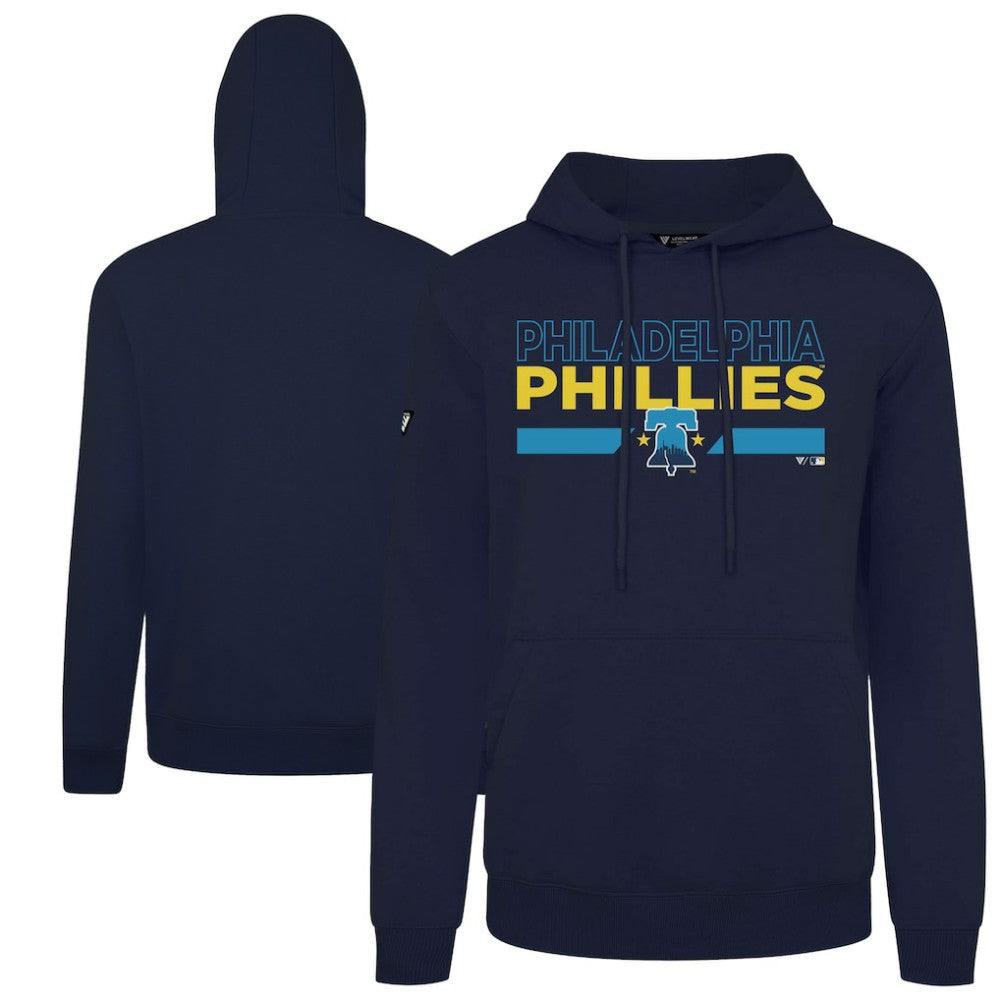 Philadelphia Phillies Levelwear City Connect Podium No Hitter Pullover Hoodie - Navy Hoodies