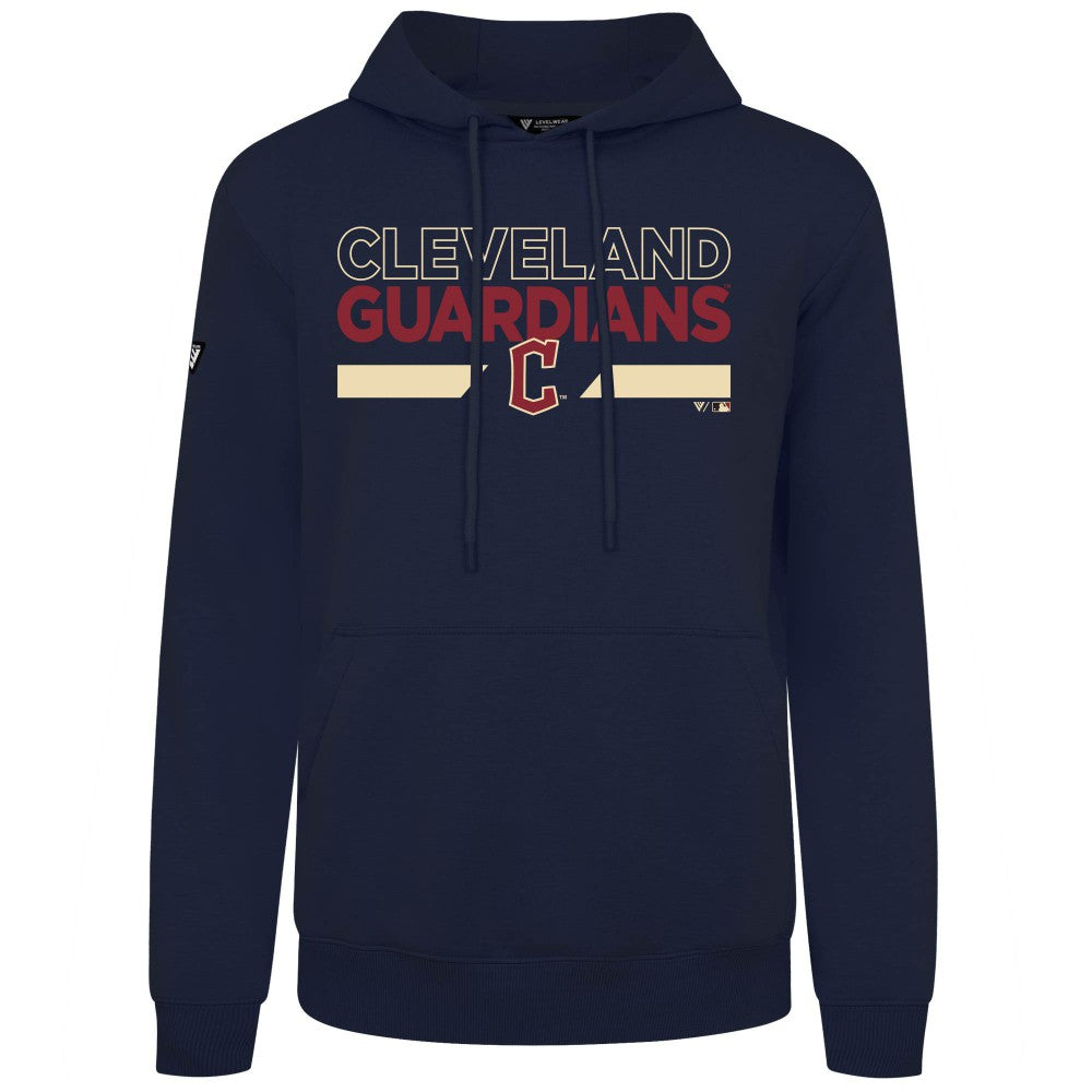 Cleveland Guardians Levelwear City Connect Podium No Hitter Pullover Hoodie - Navy Hoodies