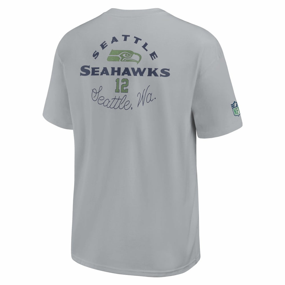Seattle Seahawks 2025 Rivalries Collection Essential Max90 T-Shirt Wolf Gray