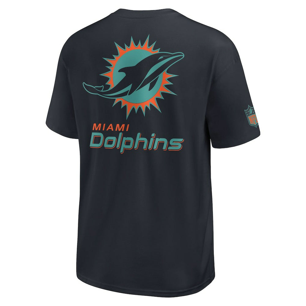 Miami Dolphins 2025 Rivalries Collection Essential Max90 T-Shirt Pitch Blue