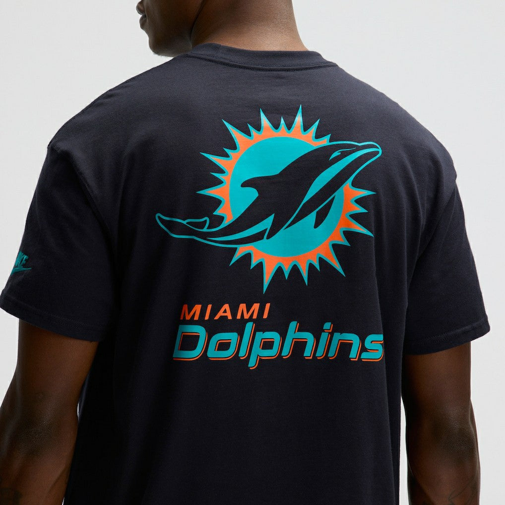 Miami Dolphins 2025 Rivalries Collection Essential Max90 T-Shirt Pitch Blue