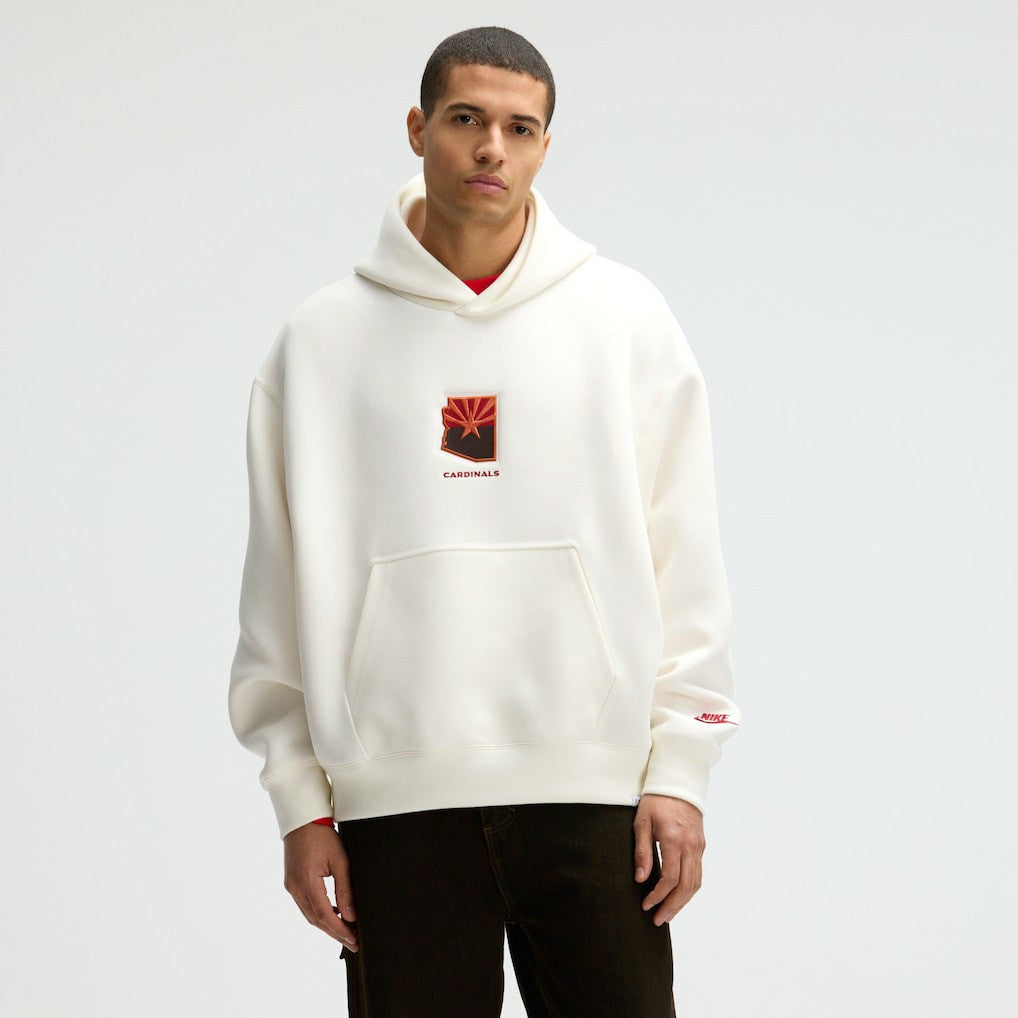 Arizona Cardinals 2025 Rivalries Collection Oversized Tech Fleece Hoodie Natural
