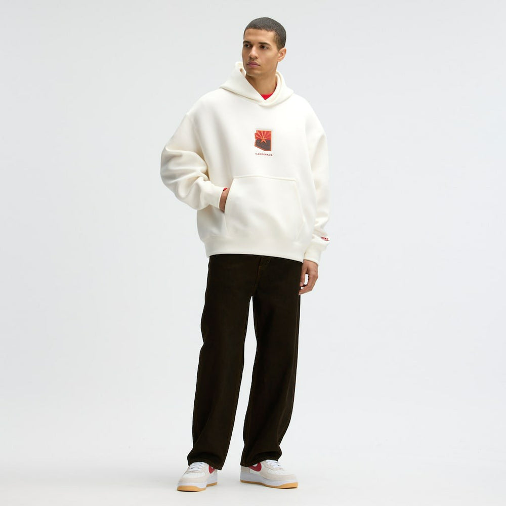 Arizona Cardinals 2025 Rivalries Collection Oversized Tech Fleece Hoodie Natural