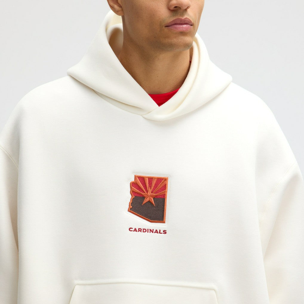 Arizona Cardinals 2025 Rivalries Collection Oversized Tech Fleece Hoodie Natural