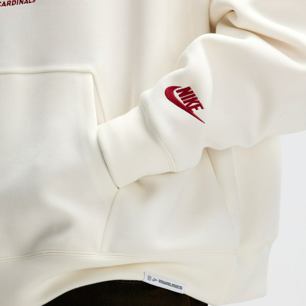 Arizona Cardinals 2025 Rivalries Collection Oversized Tech Fleece Hoodie Natural