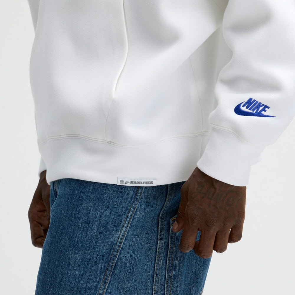 Buffalo Bills 2025 Rivalries Collection Oversized Tech Fleece Hoodie White