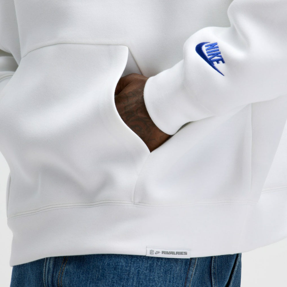 Buffalo Bills 2025 Rivalries Collection Oversized Tech Fleece Hoodie White