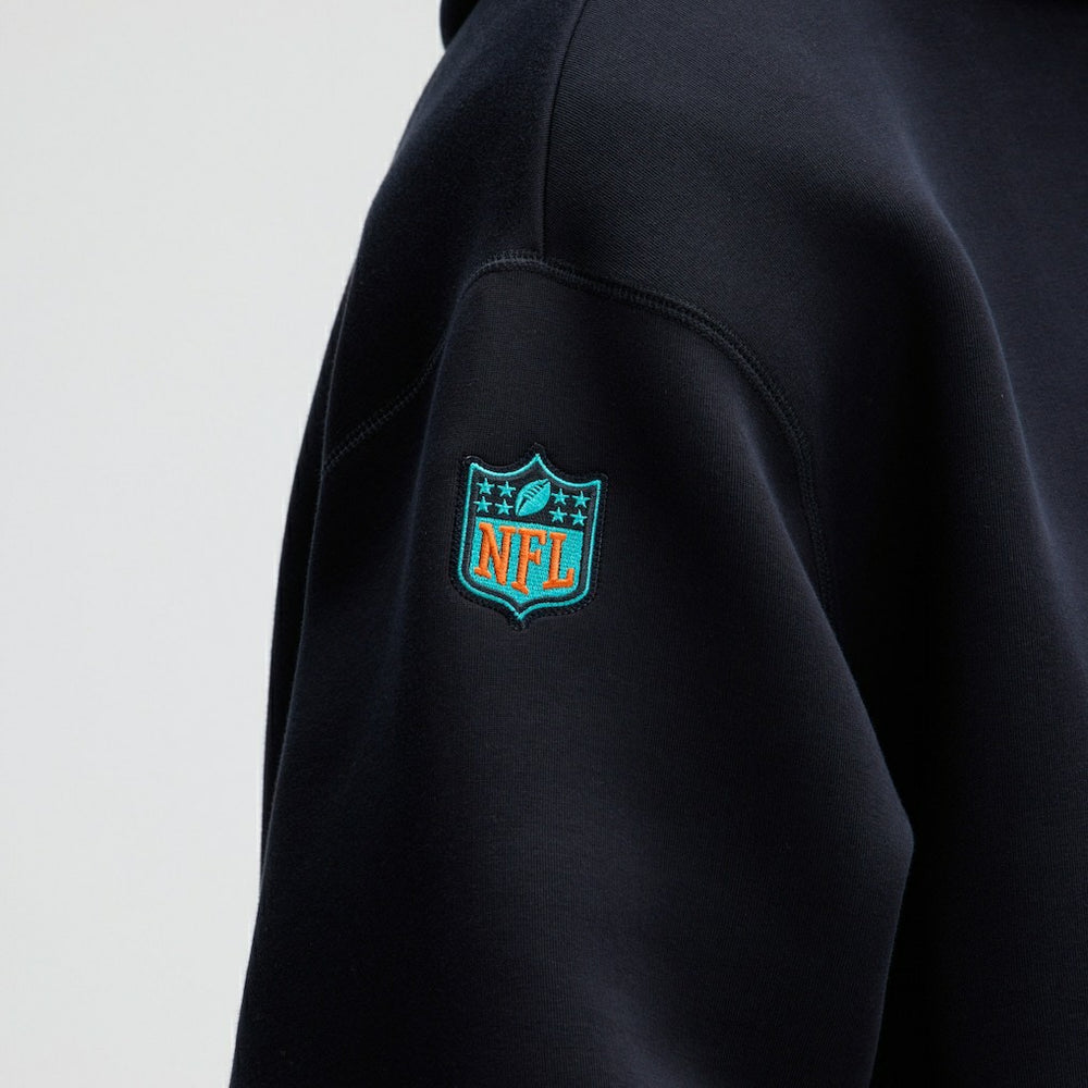 Miami Dolphins 2025 Rivalries Collection Oversized Tech Fleece Hoodie Pitch Blue