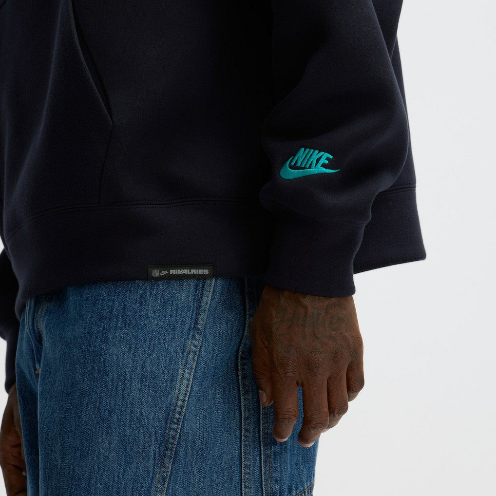 Miami Dolphins 2025 Rivalries Collection Oversized Tech Fleece Hoodie Pitch Blue