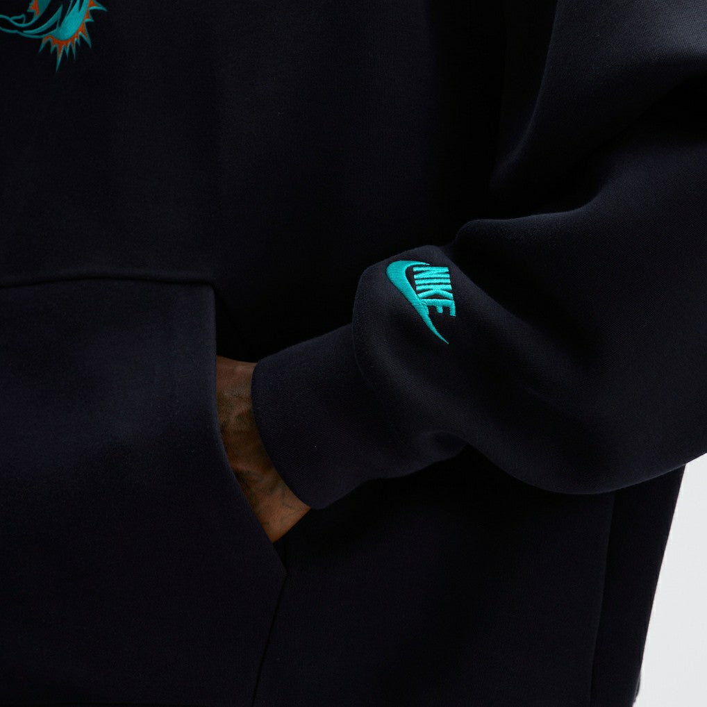 Miami Dolphins 2025 Rivalries Collection Oversized Tech Fleece Hoodie Pitch Blue