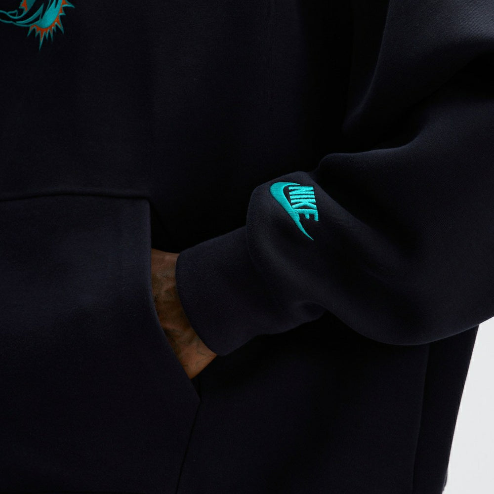 Miami Dolphins 2025 Rivalries Collection Oversized Tech Fleece Hoodie Pitch Blue