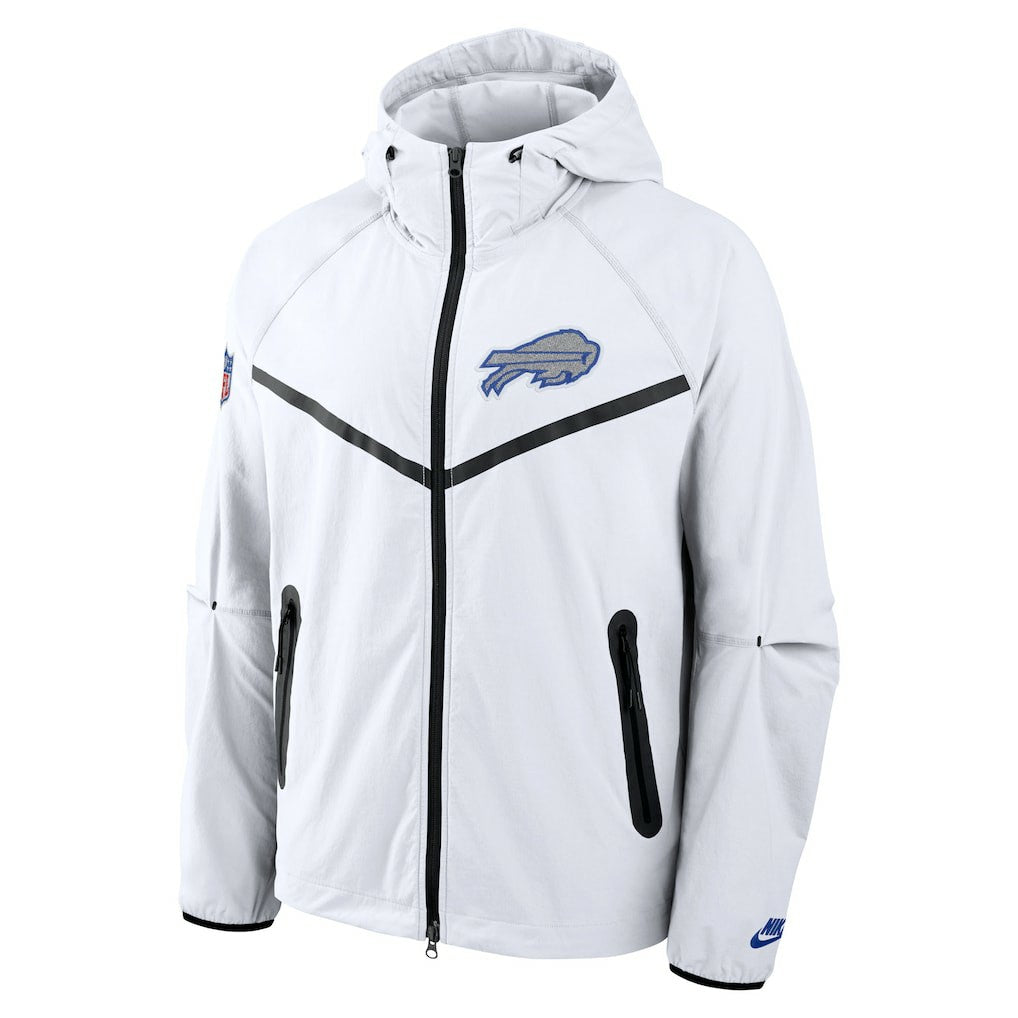 Buffalo Bills 2025 Rivalries Collection Tech Raglan Full-Zip Jacket White