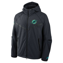 Miami Dolphins 2025 Rivalries Collection Tech Raglan Full-Zip Jacket Pitch Blue