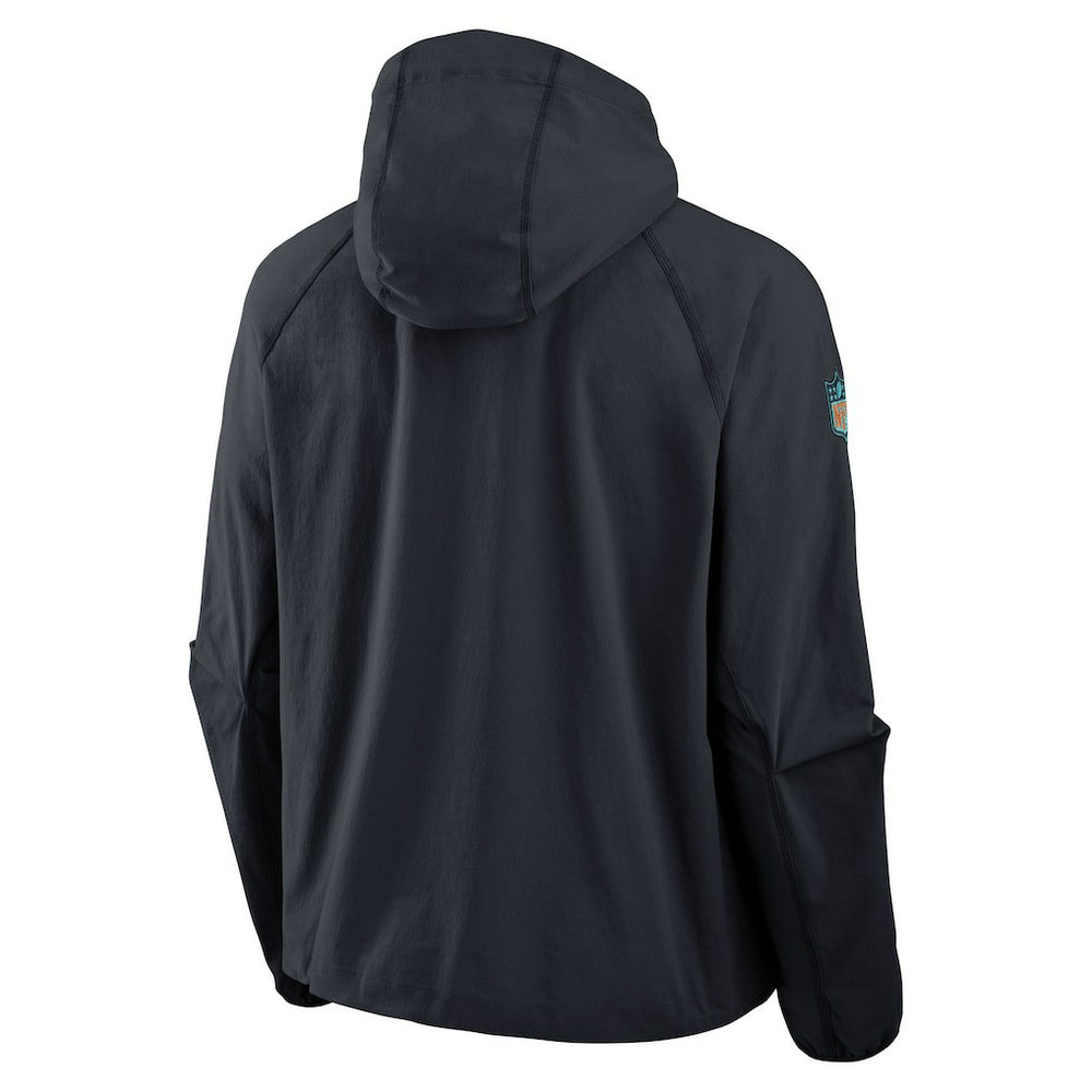 Miami Dolphins 2025 Rivalries Collection Tech Raglan Full-Zip Jacket Pitch Blue