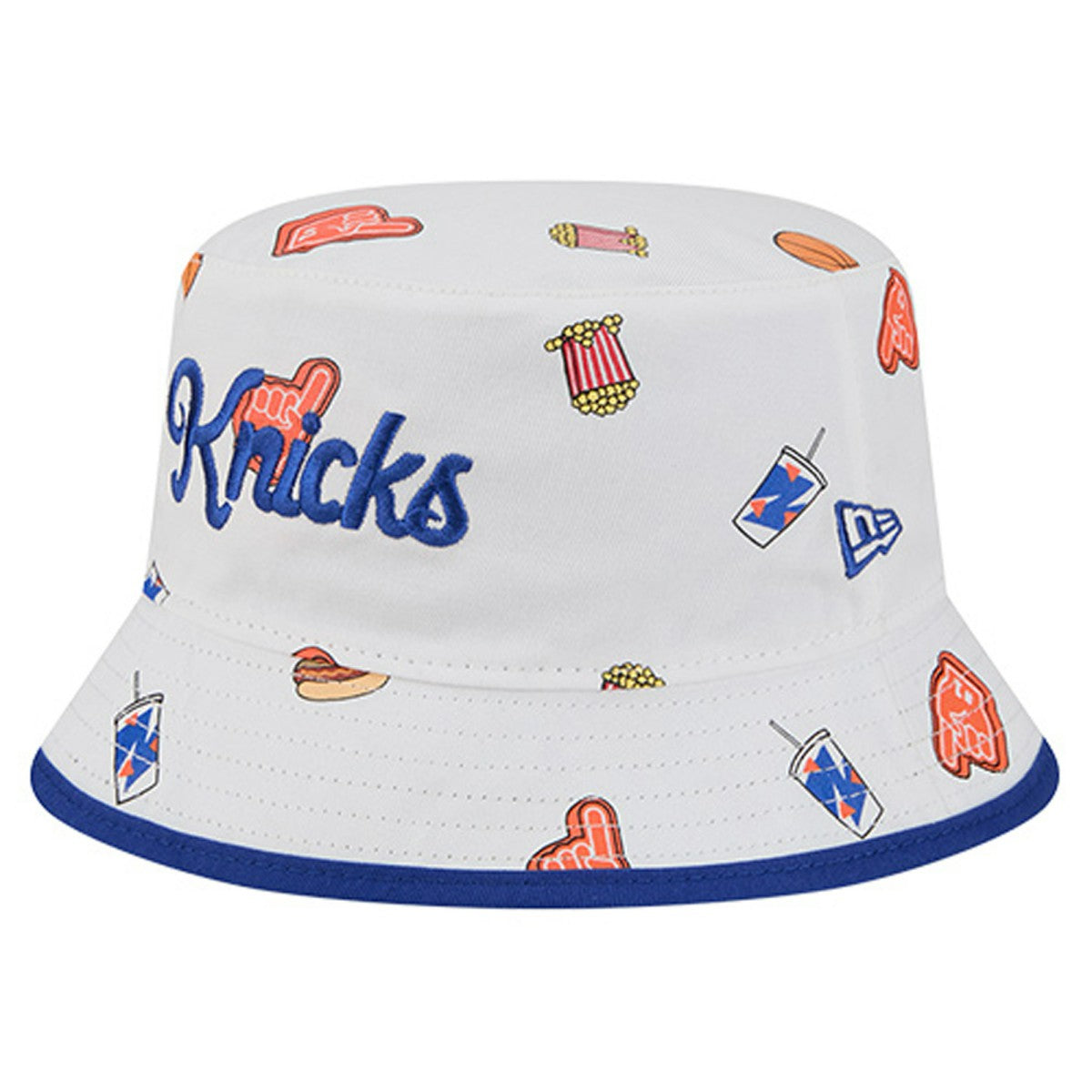 New York Knicks Team Cheer Reversible Bucket Hat White