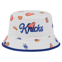 New York Knicks Team Cheer Reversible Bucket Hat White