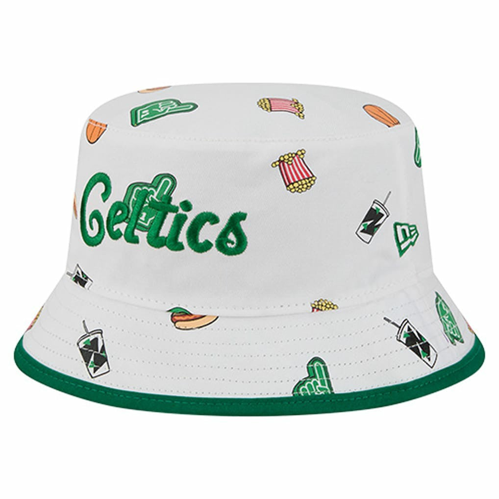 Boston Celtics Team Cheer Reversible Bucket Hat White