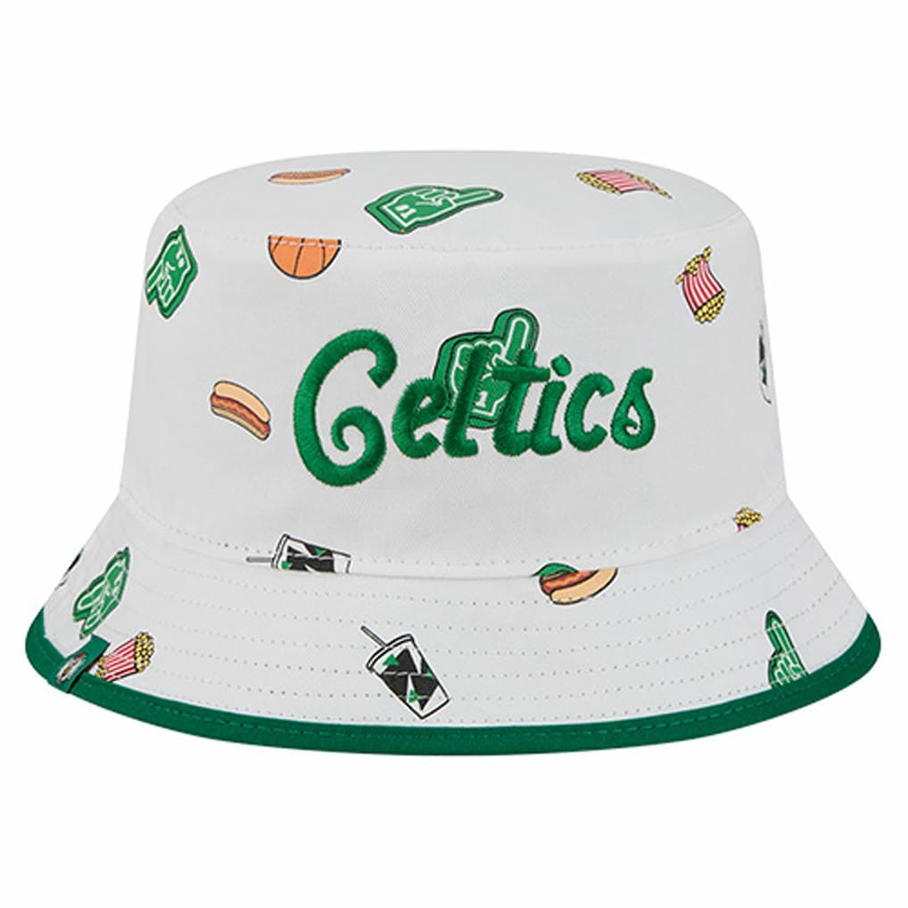 Boston Celtics Team Cheer Reversible Bucket Hat White