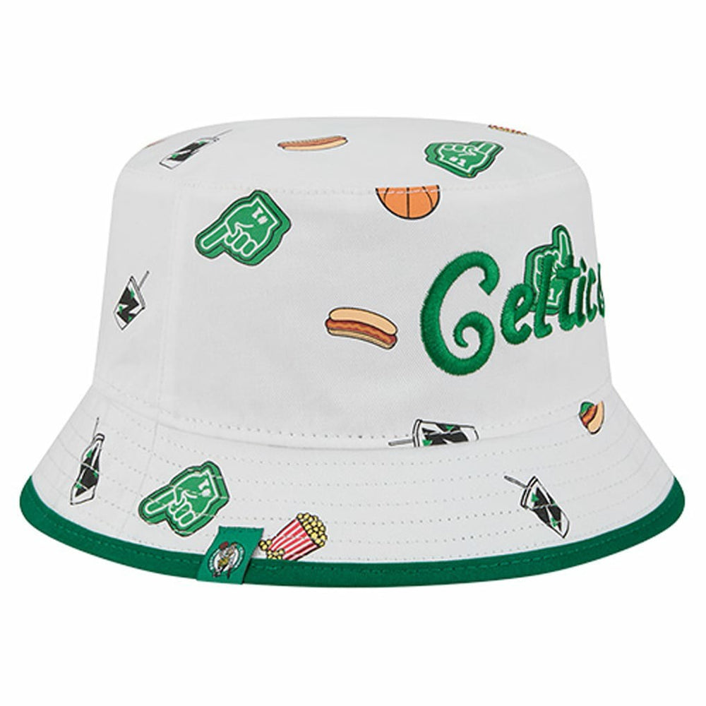 Boston Celtics Team Cheer Reversible Bucket Hat White