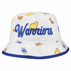 Golden State Warriors Team Cheer Reversible Bucket Hat White