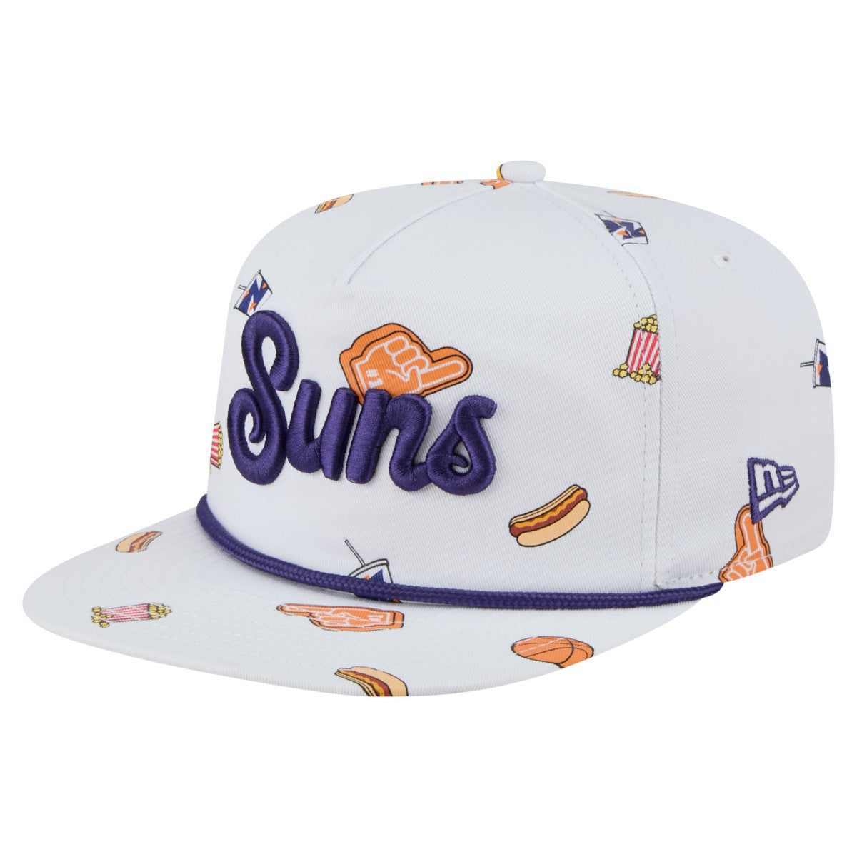 Phoenix Suns Team Cheer Rope 19TWENTY Adjustable Hat White