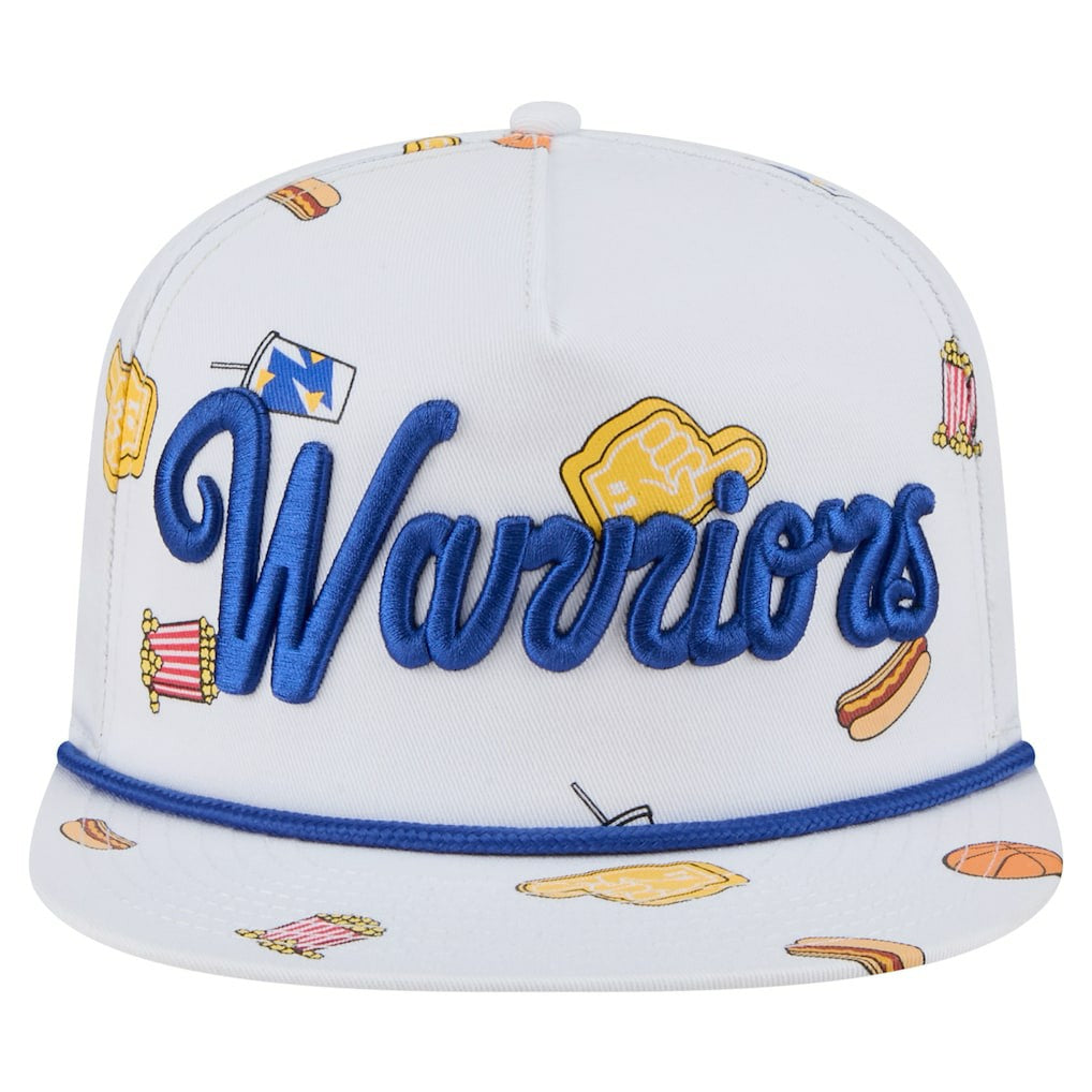 Golden State Warriors Team Cheer Rope 19TWENTY Adjustable Hat White