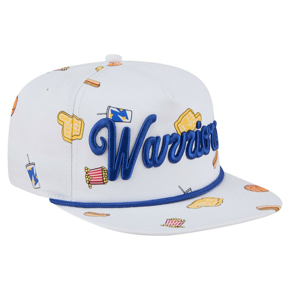 Golden State Warriors Team Cheer Rope 19TWENTY Adjustable Hat White