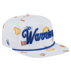 Golden State Warriors Team Cheer Rope 19TWENTY Adjustable Hat White