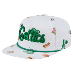 Boston Celtics Team Cheer Rope 19TWENTY Adjustable Hat White