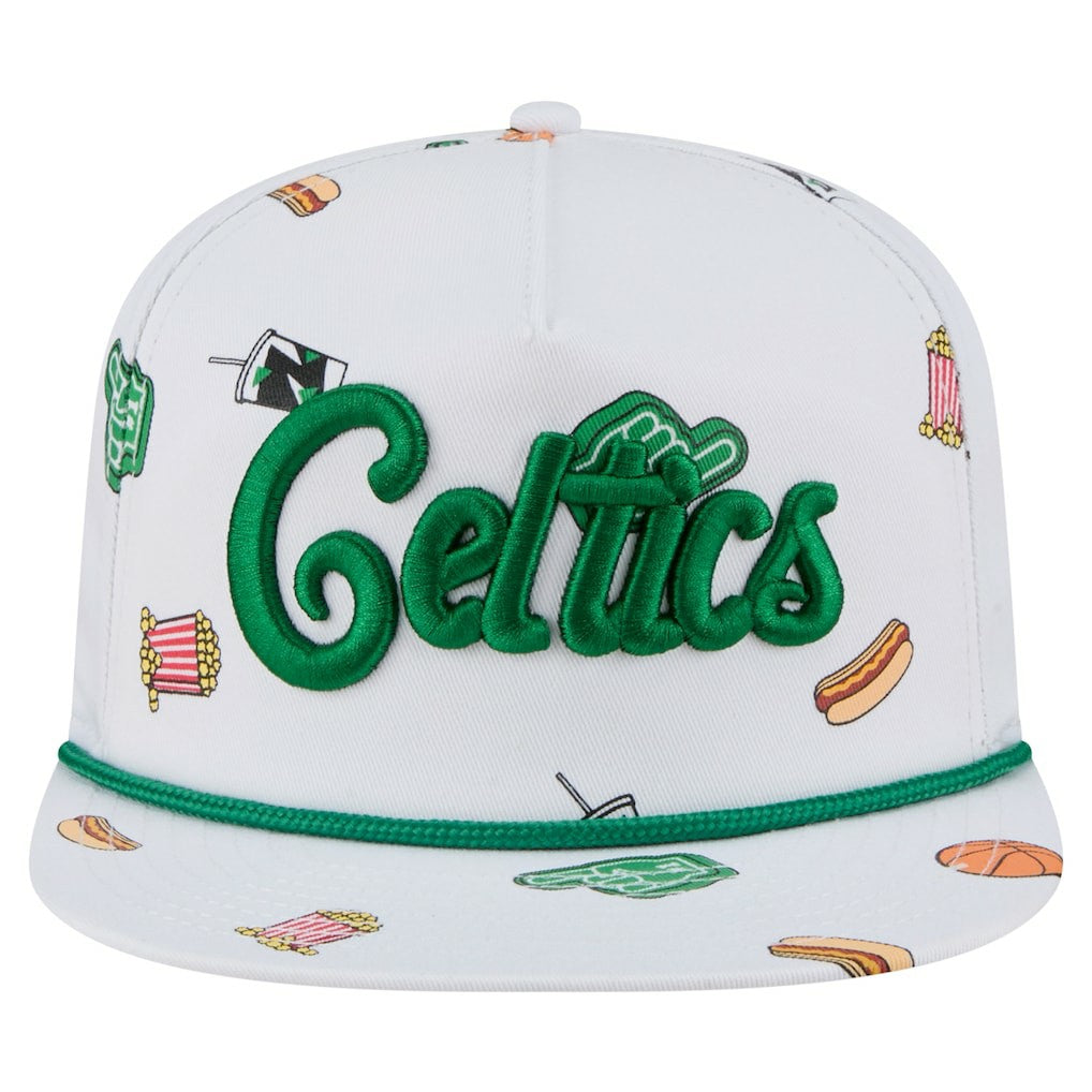 Boston Celtics Team Cheer Rope 19TWENTY Adjustable Hat White