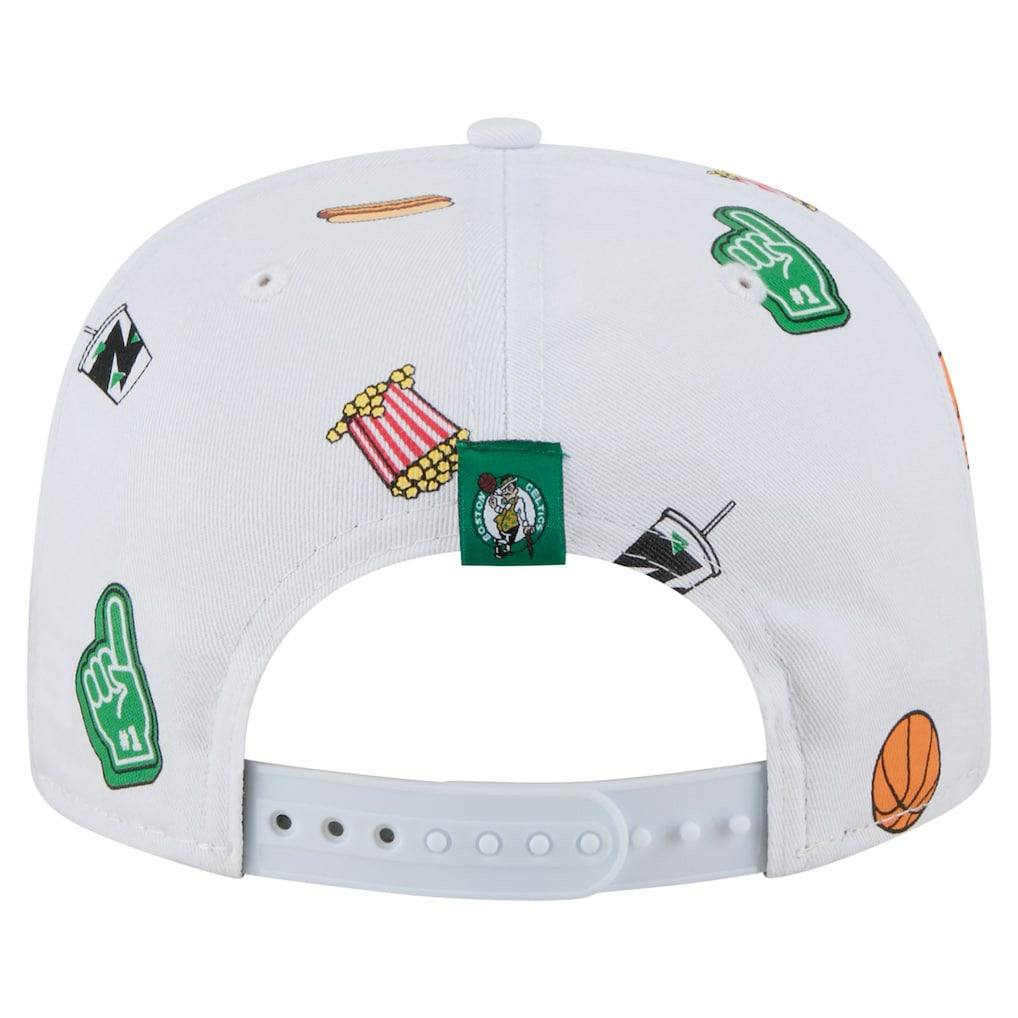 Boston Celtics Team Cheer Rope 19TWENTY Adjustable Hat White