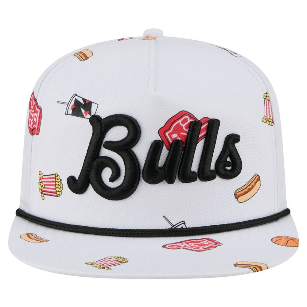 Chicago Bulls Team Cheer Rope 19TWENTY Adjustable Hat White
