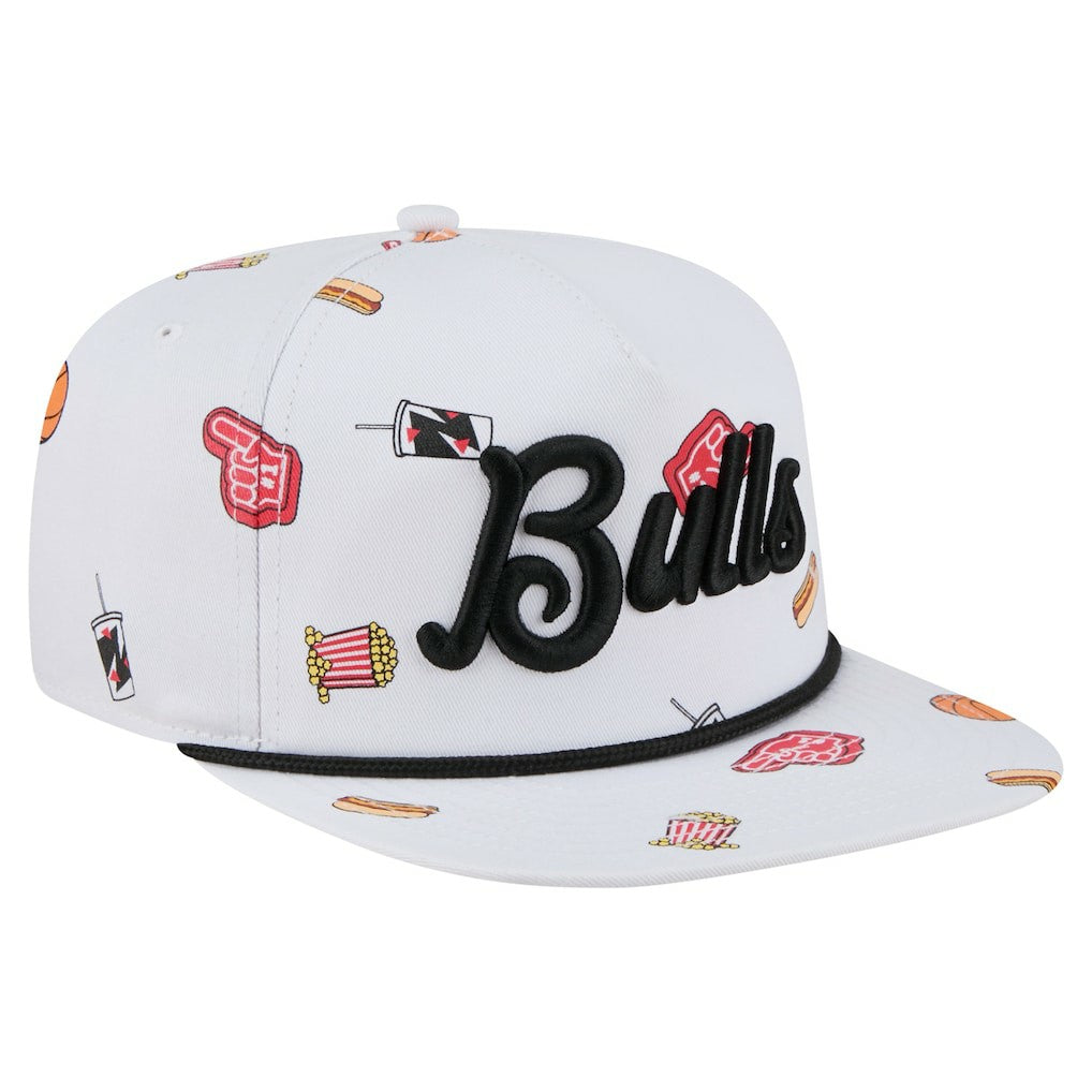 Chicago Bulls Team Cheer Rope 19TWENTY Adjustable Hat White