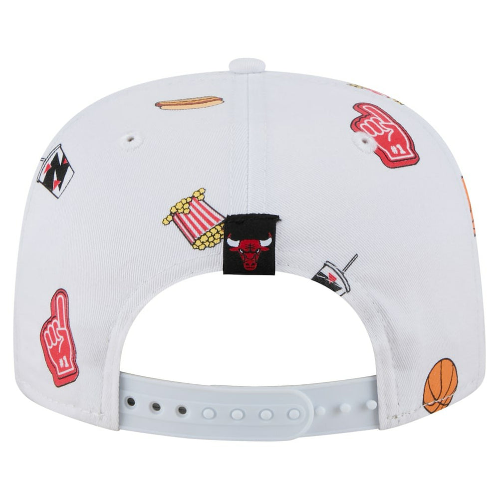 Chicago Bulls Team Cheer Rope 19TWENTY Adjustable Hat White