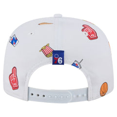 Philadelphia 76ers Team Cheer Rope 19TWENTY Adjustable Hat White